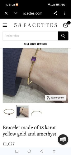 Amethyst and gold - and, 18ct