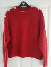 Boden Red Crew Neck Jumper