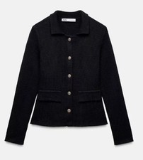 NEW ZARA PLAIN KNIT CARDIGAN