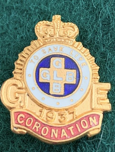Vintage enamel brooch badge - vintage,