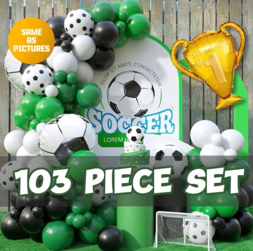 Football birthday balloons - birthday,