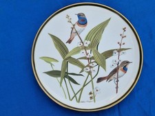 Franklin Porcelain Songbirds of the World LARGE plate BLUETHROAT Audobon 27 cm