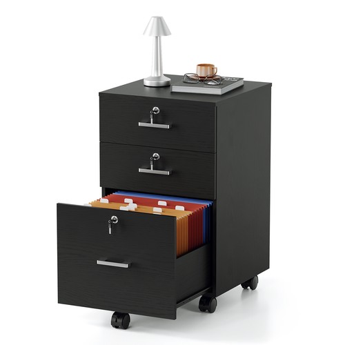 Black drawer locking filing - drawer,