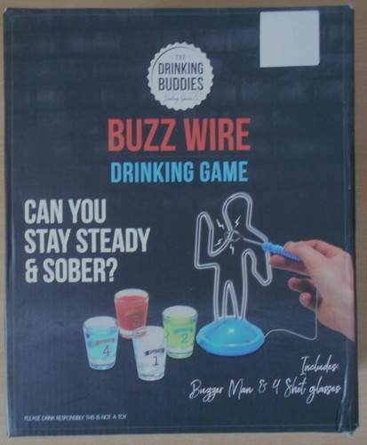 Buzz wire drinking game party - buzz,