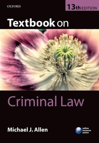 Textbook criminal law - textbook,
