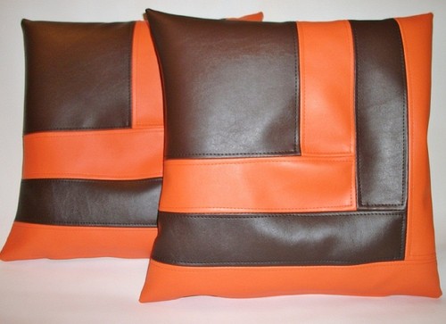 Faux leather cushion covers - ,