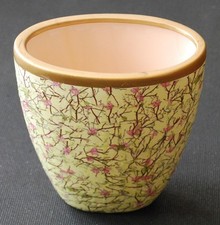 Shabby chic - upcycled - Decopatch covered vase - unused