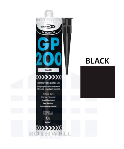 Black silicone bond gp200 - silicone,