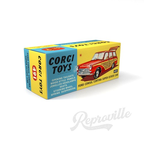 Repro box for corgi - for, (ford