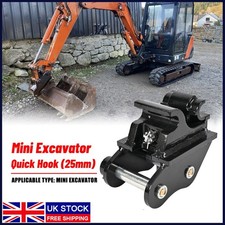 Black Mini Digger Quick Hitch