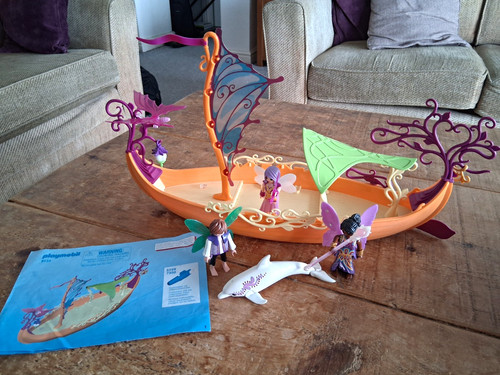 Playmobil fairies boat - boat, playset