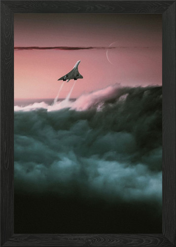 Concorde jet plane framed - jet,