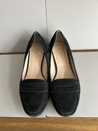 Black leather upper shoes size - upper,