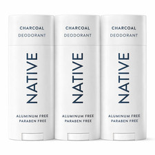 3x Native Deodorant Charcoal -