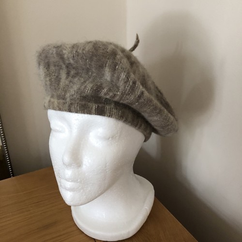 Kangol beret brown angora - kangol,