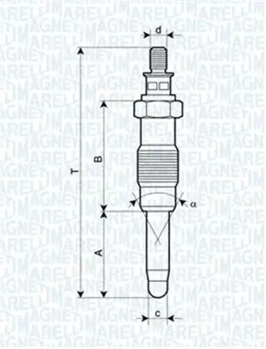 Glow plug metal - glow,