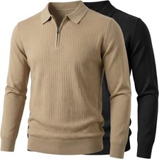 2 Pack Mens Half Zip Fleece