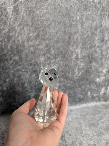Galway crystal standing cat - crystal,