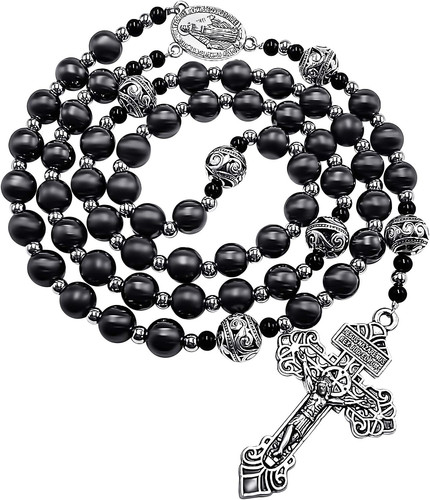 Pardon hematite men rosary - pardon,