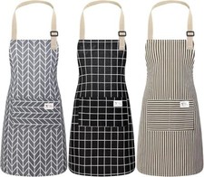 3 Pack Aprons With Pocket