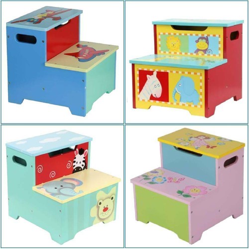 Kids wooden step - wooden, stool