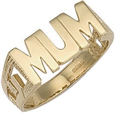 9ct Yellow Gold Large Mum Ring