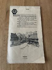 AA PREPARED ROUTE MAP OLD