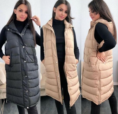 Womens hooded quilted zip - zip, up