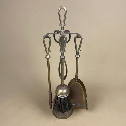 Brass metal fireside - fireside, tools