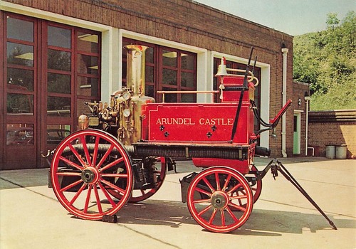 Postcard west sussex fire - postcard,