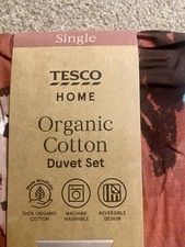 F&F Single MONKEY Organic Cotton Duvet Cover Set WWF wildlife animals NEW BNWT