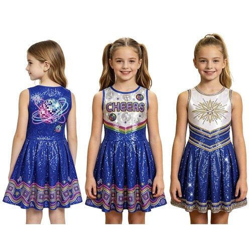 Kids girls dress aline swing - girls,