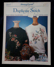 FLORAL EMBROIDERY ON KNITWEAR PATTERN - DUPLICATE V STITCH ON STOCKING STITCH