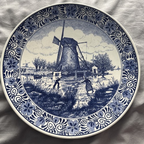 Royal delft blue plate - blue,