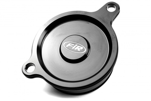 Oil filter cover black alloy - cover,