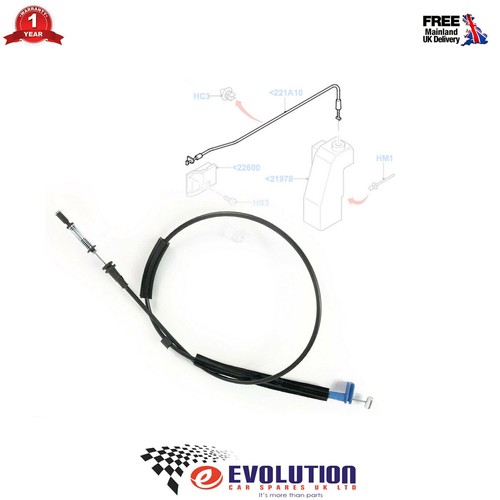 Front door lock control cable - front,