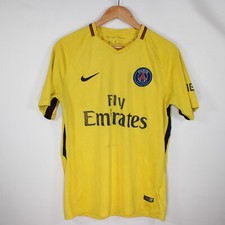 Nike PSG 2017/2018 Away Jersey L #10 Neymar Jr Football France Yellow