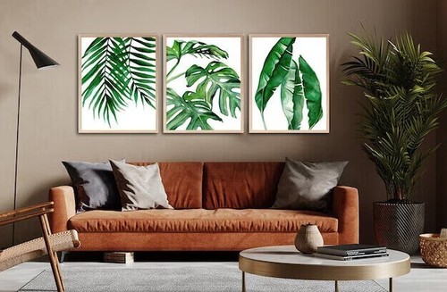 Botanical wall art set plant - wall,