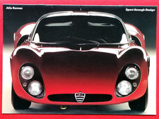 1991 ALFA ROMEO SZ Sales Brochure 33/2 Stradale, Giulia TZ 2, GT Junior, Sprint