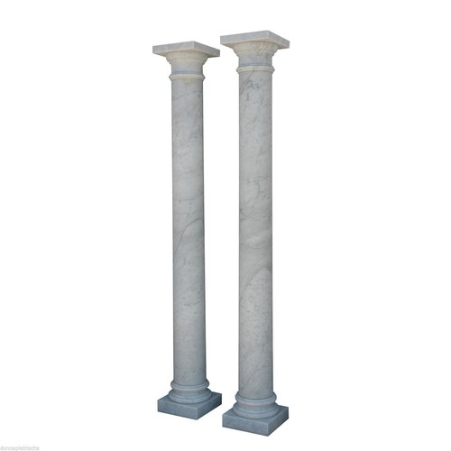 Large pair white carrara - large,