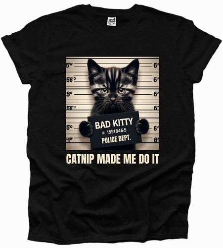 Bad kitty cat catnip mugshot - kitty,