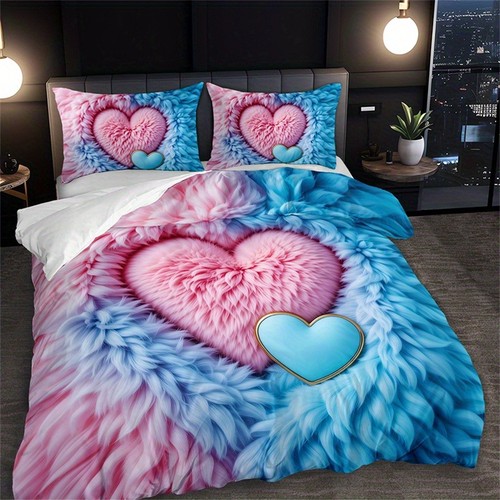 Furry love heart soft - love,