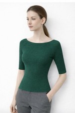 Women’s XS Green Ribbed Knit