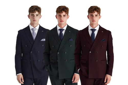 Men double breasted suit - men’s,