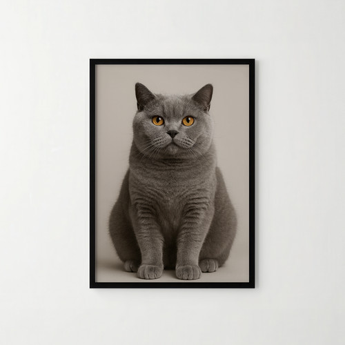 Cat print grey - cat,