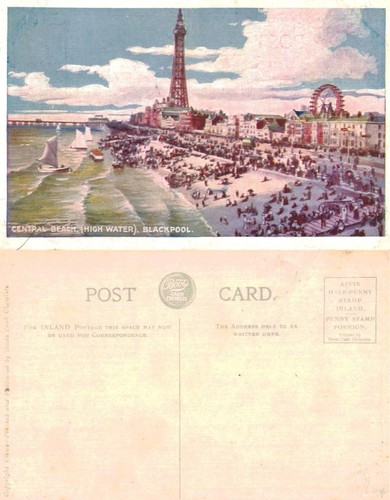 Vintage postcard blackpool - vintage,
