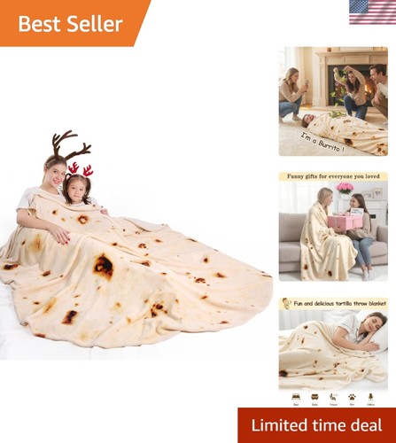 Burrito tortilla taco blanket - tortilla,