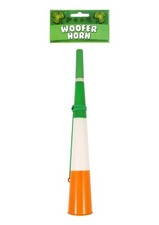 IRISH TRICOLOUR HORN Woofer Party Air St Patricks Day Cheer Ireland Vuvuzela UK