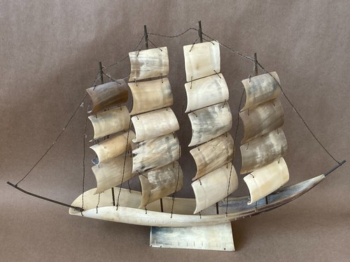 Nautical hand carved horn - carved,