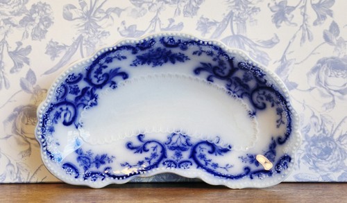 Antique flow blue portman h - antique,